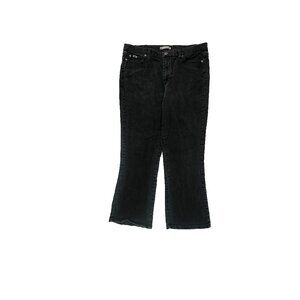 Lee Relaxed Bootcut At the waist Women's size 16P Black Denim Jeans